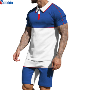 Conjunto Deportivo Corto de Polo para Hombre, Conjunto de Camiseta y Pantalones Cortos con Logotipo Personalizado, Conjuntos de Ropa Deportiva de 2 Piezas - Product Image 4