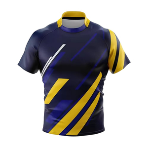 Maillot de rugby unisexe à manches courtes pour hommes, personnalisé, imprimé par sublimation, respirant, vêtements de sport, meilleur style de maillot de rugby - Product Image 1