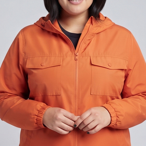 Women Waterproof Cargo Windbreaker Jackets Plus Size Zipper Chest Pocket Nylon Rain Jacket Women Outdoor Wind Breaker Jackets - Product Image 4