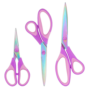 Ciseaux professionnels pour artisanat, ciseaux de bureau, ciseaux de tailleur, ciseaux faits à la main plaqués titane coloré, ciseaux de couture domestiques - Product Image 2