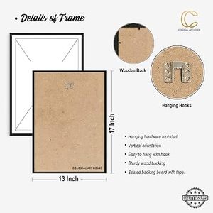 Marcos de Fotos de Pared Vintage de Madera Natural para Decoración del Hogar, Bodas y Fiestas, Impresión Digital a Todo Color, Diseño Rectangular Vertical - Product Image 6