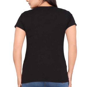 เสื้อยืดผู้หญิงคอโอ แขนสั้น ผ้าฝ้าย 100% พิมพ์โลโก้ตามสั่ง แฟชั่น สีพื้น - Product Image 4