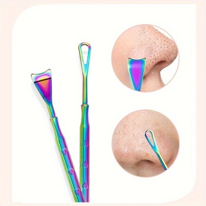 Premium Quality Rainbow Color Blackhead <b>Remover</b> Needle Face Acne Extractor <b>Tool</b> Dual Side Design Skin Care Cleaning Instrument - Product Image 6