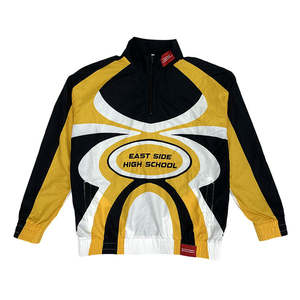 Ensemble de survêtement coupe-vent personnalisé avec logo brodé, veste zippée 1/4 et short, ensemble de sport - Product Image 6