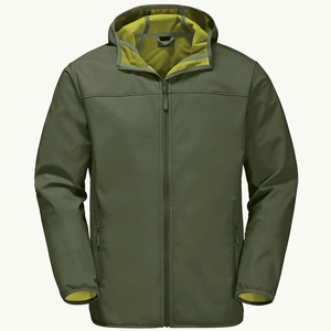 Veste coupe-vent de sport personnalisée et ensemble de vêtements de rue légers à col montant pour hommes en toile - Product Image 4