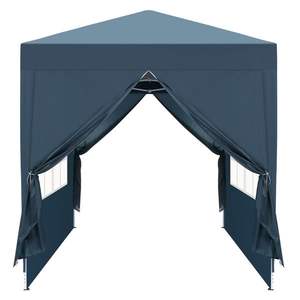 Blu 2x2m pratico impermeabile ad angolo retto tenda da campeggio pieghevole con due porte e due finestre - Product Image 3