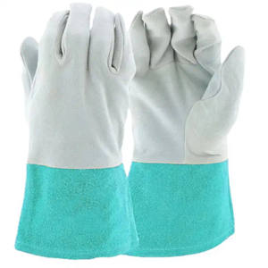 <b>Workwear</b> Reflective Safety Clothing Premium Quality Cowhide Split Leather <b>Gloves</b> for Firefighting BBQ Welding <b>Gloves</b> - Product Image 5