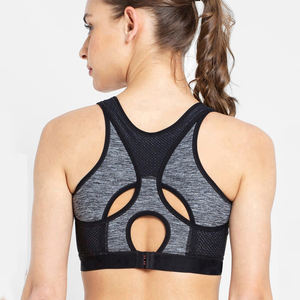 Women's Sexy Breathable Medium Support Quick Dry Spandex/Polyester Sports Bra <b>Cross</b> Back Tight Workout <b>Top</b> Front Logo for - Product Image 6