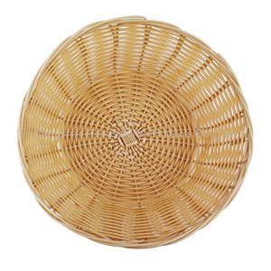 Cesta de Mimbre Sintético Hecha a Mano, Popular y de Tamaño Regular, Cesta de Plástico Tejida a Mano, Cestas de Almacenamiento de Color Natural - Product Image 1