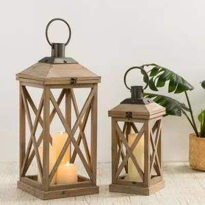 Portavelas de Madera, Portavelas Ovalados Hechos a Mano, para Bodas, Navidad, Centros de Mesa Elegantes para Bodas a Bajo Precio - Product Image 1