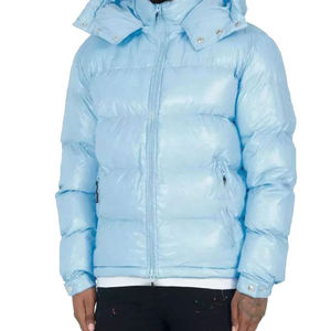 <b>Men's</b> Winter Puffer <b>Jacket</b> OEM Custom Breathable Zipper Closure Padded Outdoor with embroidery logo unisex puffer <b>jackets</b> - Product Image 1