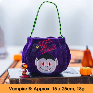 Sacs cadeaux en toile non tissée personnalisés avec logo pour Halloween, sacs à bonbons portables en forme de citrouille pour enfants - Product Image 5