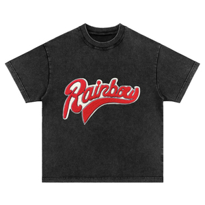 T-shirt en coton noir gaufré Dreamers Flock pour homme, coupe classique, streetwear, manches courtes, col rond, respirant, séchage rapide, logo frontal - Product Image 6