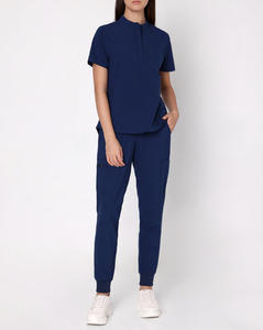 Uniformes Médicos Personalizados de Verano 2026, Conjuntos de Uniformes Médicos Transpirables de Spandex Unisex, Mono de Manga Corta, Económico, para Hospital y Enfermería - Product Image 6