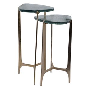 Juego de mesas nido de hierro modernas hechas a mano, muebles que ahorran espacio para decoración de apartamentos y hoteles. - Product Image 3