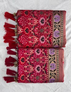 Women's Designer Banarasi Silk <b>Saree</b> | Premium Floral Woven Party Wear Wedding <b>Saree</b> with Tassel Pallu | Indian <b>Saree</b> Wholesale - Product Image 6