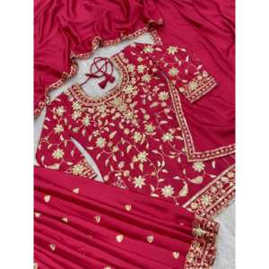 Conjunto de Top-Plazzo y Dupatta para Mujer con Bordado de Lentejuelas - Product Image 2