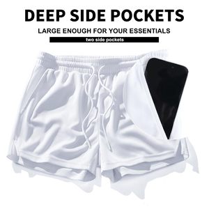 Shorts de sport décontractés pour hommes, séchage rapide, prix de gros, écologiques, à la mode, pour le fitness - Product Image 3