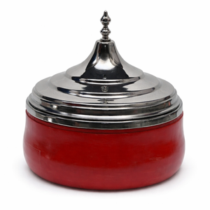 Luxury Wooden Serving Casserole with Lid Stainless Steel | Hotpot Food Warmer Handcrafted Designer Serveware Bowl Cookware <b>Gift</b> - Product Image 3