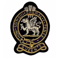 Insignia de bolsillo para blazer de estudiantes de medicina, bordada a mano con hilo de bullion, sin níquel, resistente al agua, ecológica, con relieve 3D, de lujo OEM