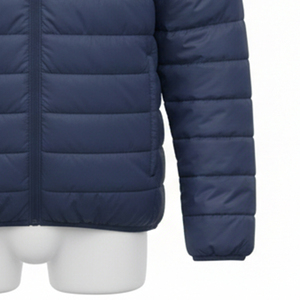 เสื้อพัฟเฟอร์คุณภาพสูง แขนยาว น้ำหนักเบา ปลายแขนและชายเสื้อยืดหยุ่น บุด้วยใยสังเคราะห์ 150 กรัม ซิปด้านหน้า และมีกระเป๋า - Product Image 6