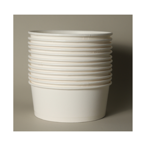 Bols en papier jetables en gros avec couvercle, anti-fuite, enduits de polyéthylène, écologiques, biodégradables, compatibles micro-ondes, qualité alimentaire - Product Image 1