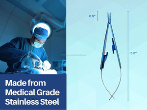 World Precision Surgical Castroviejo Micro Needle Holder Straight Tip Stainless Steel Surgical Instrument Manual Ophthalmic ENT - Product Image 4