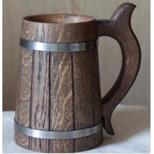 Taza de Madera Clásica Hecha a Mano Personalizada para el Hogar, Oficina, Hotel, Taza de Cerveza de Madera, Taza de Té con la Mejor Calidad, Mayorista de la India - Product Image 5