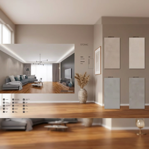 Dalles de pierre frittée Bookmatched 1200x2400mm, carreaux de porcelaine blanc Statuario pour murs de cuisine de luxe, intérieur, salon et salle à manger - Product Image 3