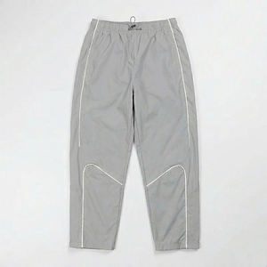 New High Sales Custom Logo Light Gray Men's Nylon <b>Wind</b> <b>Breaker</b> Trousers Sets High Sales Article Wear Men Sets Streetwear Hoodies - Product Image 4