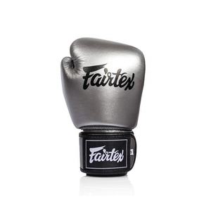 Nuevo Modelo de Guantes de Boxeo Fairtex Plateados Metálicos, Guantes de Piel Genuina para Muay Thai, Guantes de Sparring Profesionales con Logotipo Personalizado - Product Image 5