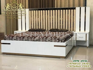 Cama doble de madera maciza de teca de calidad superior, cama clásica turca tallada a mano con mesitas de noche, muebles de dormitorio de tamaño Queen real - Product Image 6