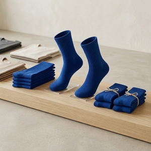 Fashion Unisex Crew <b>Socks</b> Comfortable Everyday <b>Hosiery</b> Custom Private Label OEM - Product Image 4