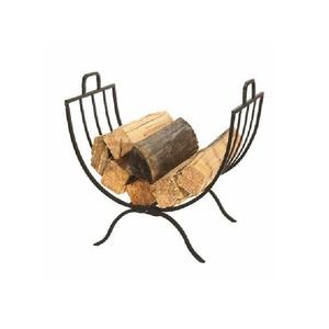 Porte-bûches en métal au design moderne et tendance pour le rangement du bois, avec couleur et dimensions personnalisables pour jardin et foyer domestique - Product Image 1