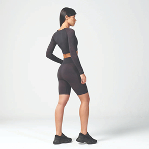 Custom Logo Women's Compression Shorts Athletic Fitness Scrunch Butt <b>Tights</b> Workout Bike Yoga Shorts Women's Running Shorts - Product Image 4