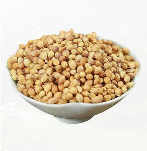 Graines de coriandre crues séchées, brun clair, forme ronde, herbe aromatique unique pour la cuisine et l'assaisonnement, prêtes à l'emploi - Product Image 1