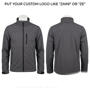 Veste à capuche en polyester tricoté pour homme ZAINI ZI-114, respirante, coupe-vent, écologique, col montant, fermeture éclair - Product Image 1