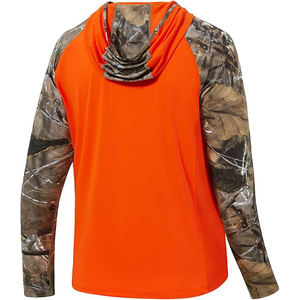 Sudadera con Capucha Camuflada para Hombre, Mezcla de Algodón y Poliéster, Sudadera con Capucha de Tela Gruesa de 500 g/m², Capucha con Cordón Ajustable, Bolsillos Profundos - Product Image 2