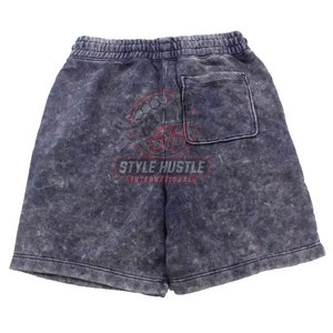 Pantalones Cortos Deportivos de Verano con Lavado Ácido, Transpirables, para Fitness, Estilo Urbano, en Oferta - Product Image 2
