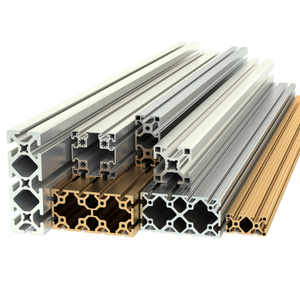 Custom 6000 Series Aluminum Alloy <b>Square</b> Extrusion Profiles Bending Welding Cutting Services Door Window Application <b>Tooling</b> - Product Image 2