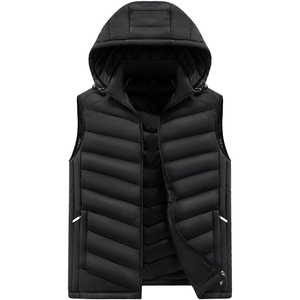 Gilet matelassé personnalisé en gros – Veste sans manches chaude et décontractée pour l'hiver – Vêtements de rue rembourrés à capuche - Product Image 1