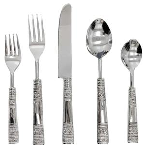 Juego de cubiertos de acero inoxidable premium para servicio de catering en hoteles y restaurantes, y presentación elegante en la mesa de comedor del hogar. - Product Image 5