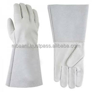 Gants de soudage TIG de haute qualité non doublés - Usage général, anti-chaleur, ignifuges, avec manchette de sécurité en cuir de chèvre, anti-coupure - Product Image 4