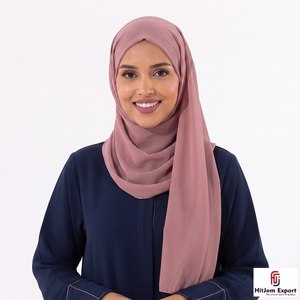Custom Chiffon <b>Scarf</b> Silk Feel Head Wrap Shawl OEM ODM Customized Manufacturing Service Provider India - Product Image 5