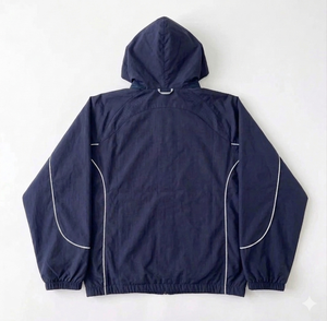 High Quality Custom Logo Jogging Nylon Tracksuit <b>Set</b> Men Windbreaker streetwear Two Piece Wind Jacket and Track Pants Outfit - Product Image 3
