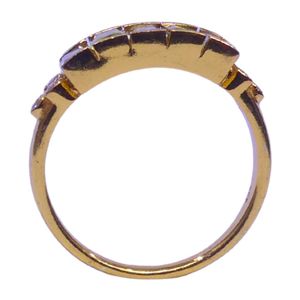 Bague classique pour femme en argent sterling 925 plaqué or avec pierres précieuses améthyste et topaze bleue, idéale pour les mariages - Product Image 3