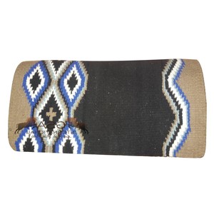 <b>Woolen</b> Saddle <b>Blanket</b> 34x36 Hand Woven 100% New Zealand Wool Fleece Lining Western Equestrian for Competition & Training - Product Image 6