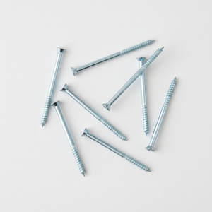 Anti-Rust Zinc Coated Countersunk Wood <b>Screws</b> - Class 4 Carbon Steel Hardened Hardware Fasteners - Product Image 1