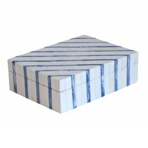 Moderna Caja de Joyería Rectangular con Incrustaciones de Hueso y Organizador de Almacenamiento con Diseño Grabado - Product Image 1