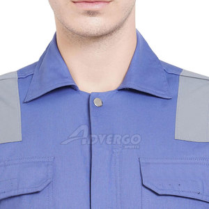 Overol de Trabajo Ligero de Algodón con Cierre, Overol de Trabajo al Por Mayor a Bajo Precio - Product Image 4